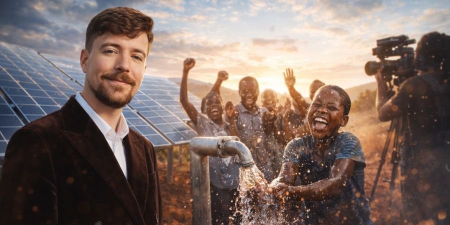MrBeast solar wells Africa