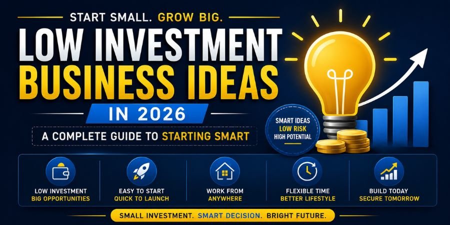 Low Investment Business Ideas in 2026: A Complete Guide to Starting Smart