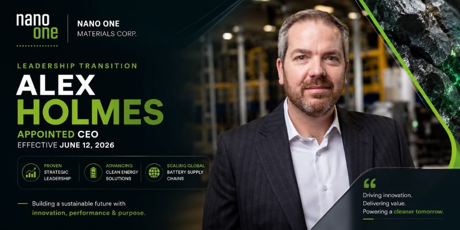 Alex Holmes Nano One CEO Transition